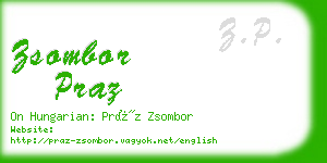 zsombor praz business card